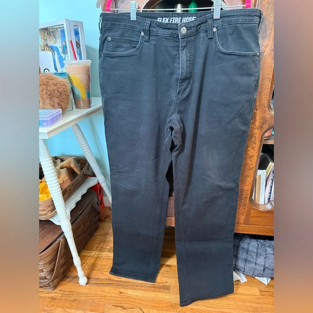 Men's DuLuth Fire Flex black jeans 38x34 - Picture 1 of 6
